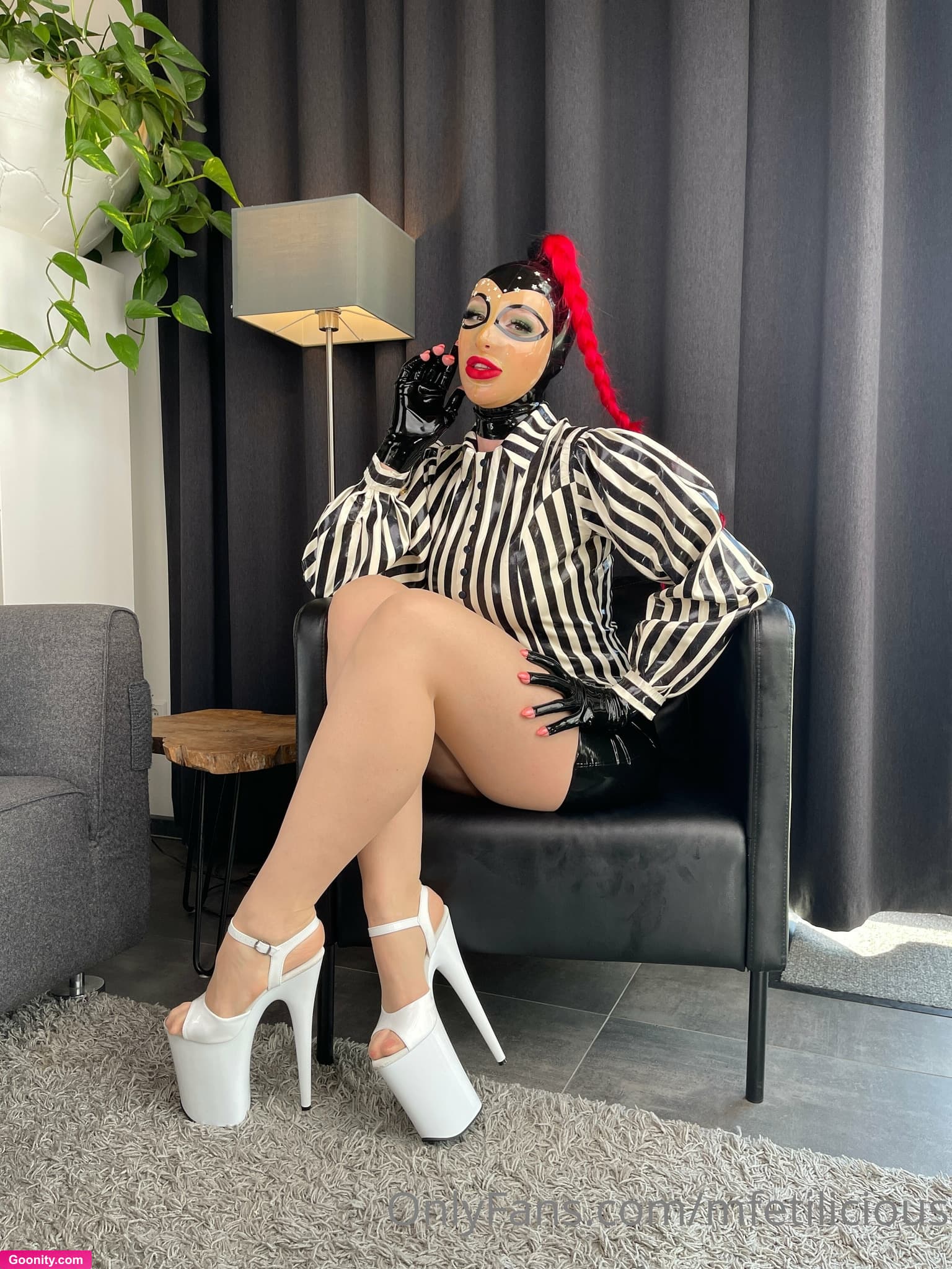 Miss Fetilicious on OnlyFans - Lounging around at Sauerland weekend in my stylish black and white latex.