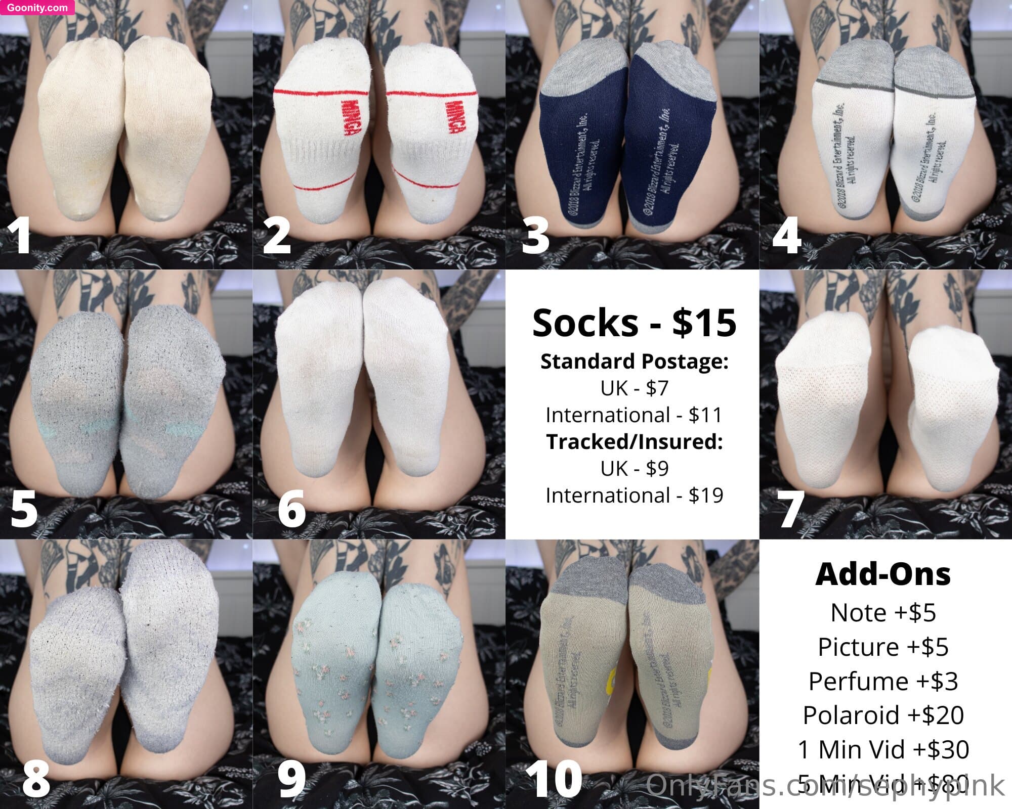 Persephone Pink ♥ on OnlyFans - I currently can not shoot add-on videos, so pls don't tip for them or you will be waiting up to 2 months 🖤 All my physical items (Panties, Stickers, Socks, Prints, Polaroids + more) in one post 🖤🖤 DM me to reserve an item before tipping so I can confirm its availability🖤 All items may take up to 1 month to be sent due to demand + wearing items to order🖤 Panties wear + postage prices shown in the last image🖤 FREE standard postage on orders over $100, and FREE tracked/insured on orders over