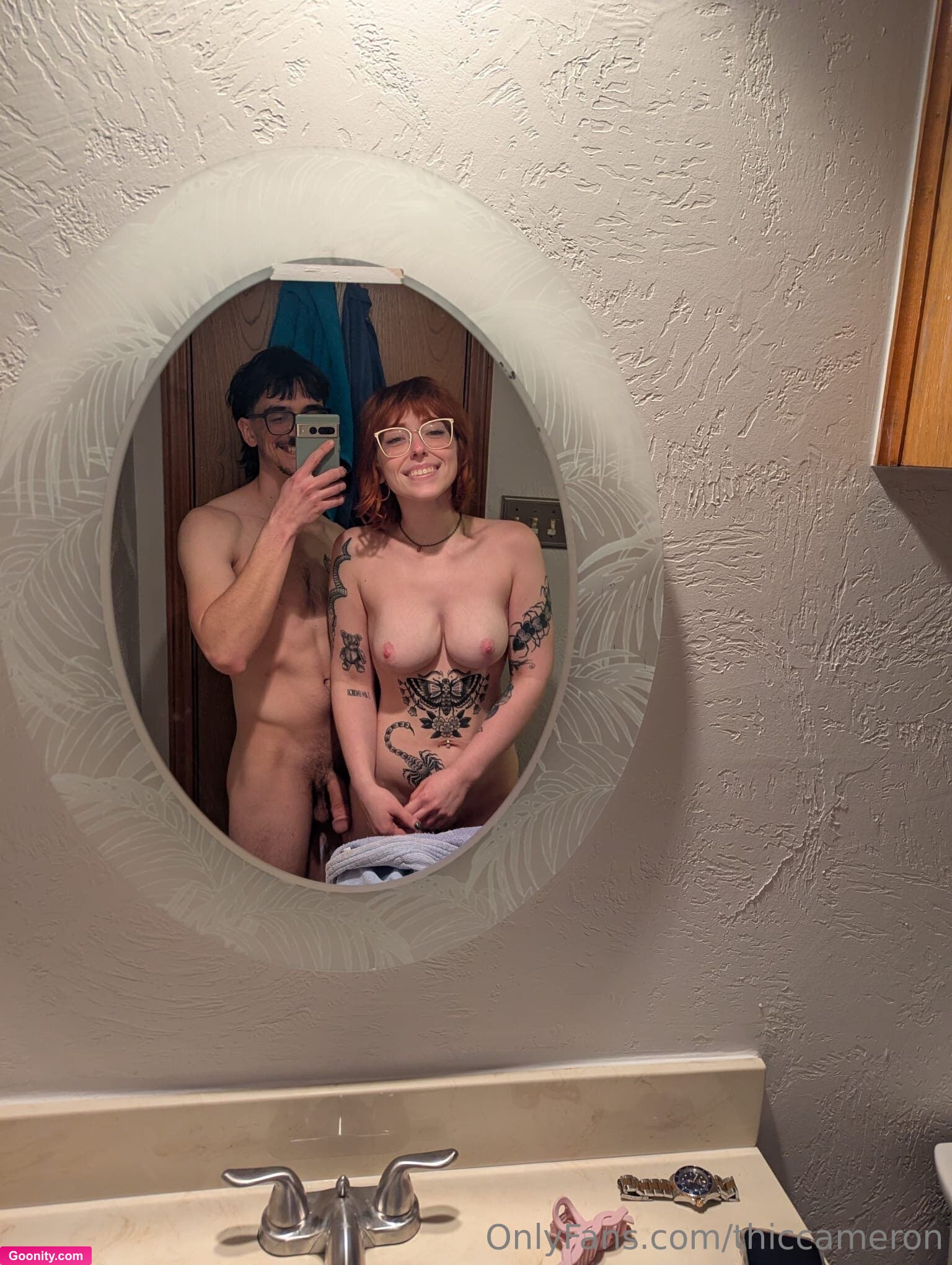 cam on OnlyFans - he likes takin pics of me before our shower hehe
