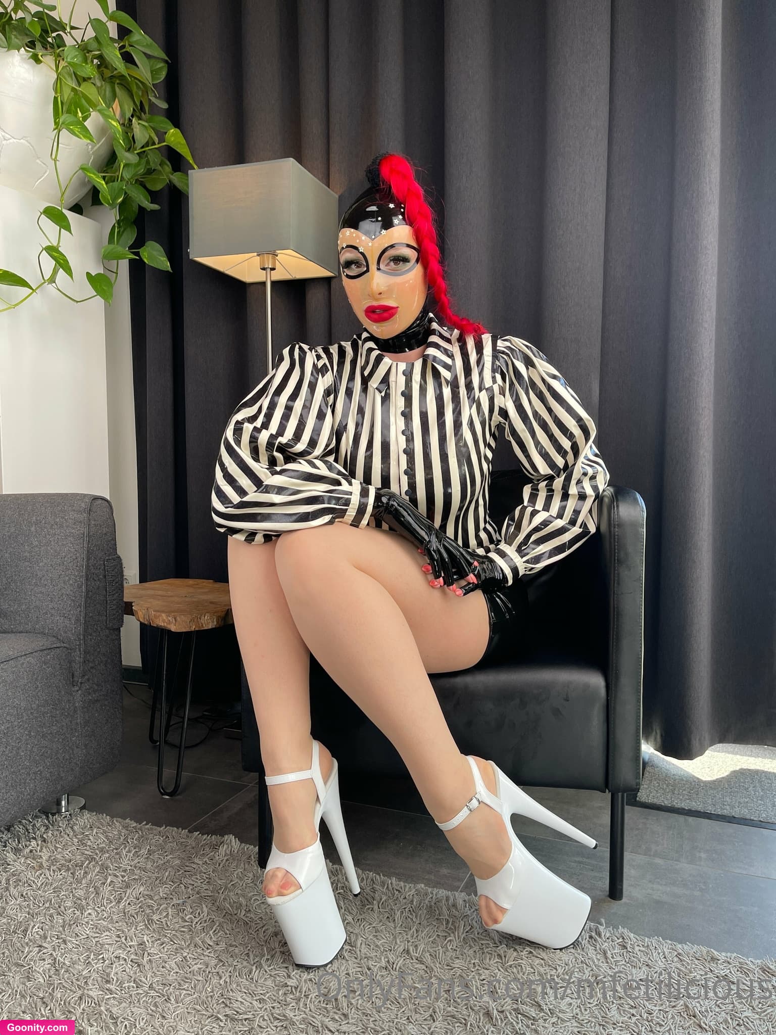 Miss Fetilicious on OnlyFans - Lounging around at Sauerland weekend in my stylish black and white latex.
