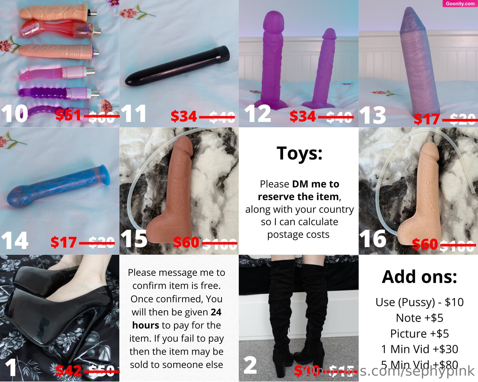Persephone Pink ♥ on OnlyFans - 🥰 Updated July Sale Items 🥰 Sale Ends August 1stAnd just like that I am completely SOLD OUT of panties!! Other items still available :) Swipe for available items + more discounts 🥰DM to reserve + purchase. First cum, first served :)Please only reserve items you plan on purchasing. If you'd like to reserve a backup in case your item is out of stock, make that clear when reserving. Fans who repeatedly reserve items they do not buy will be blacklisted from purchasing items in the future.