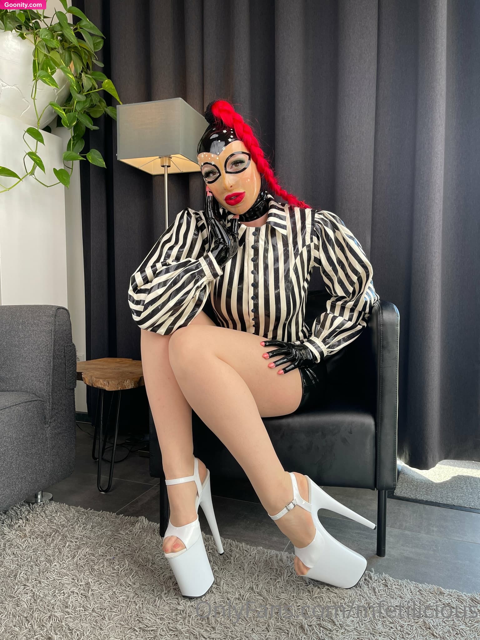 Miss Fetilicious on OnlyFans - Lounging around at Sauerland weekend in my stylish black and white latex.
