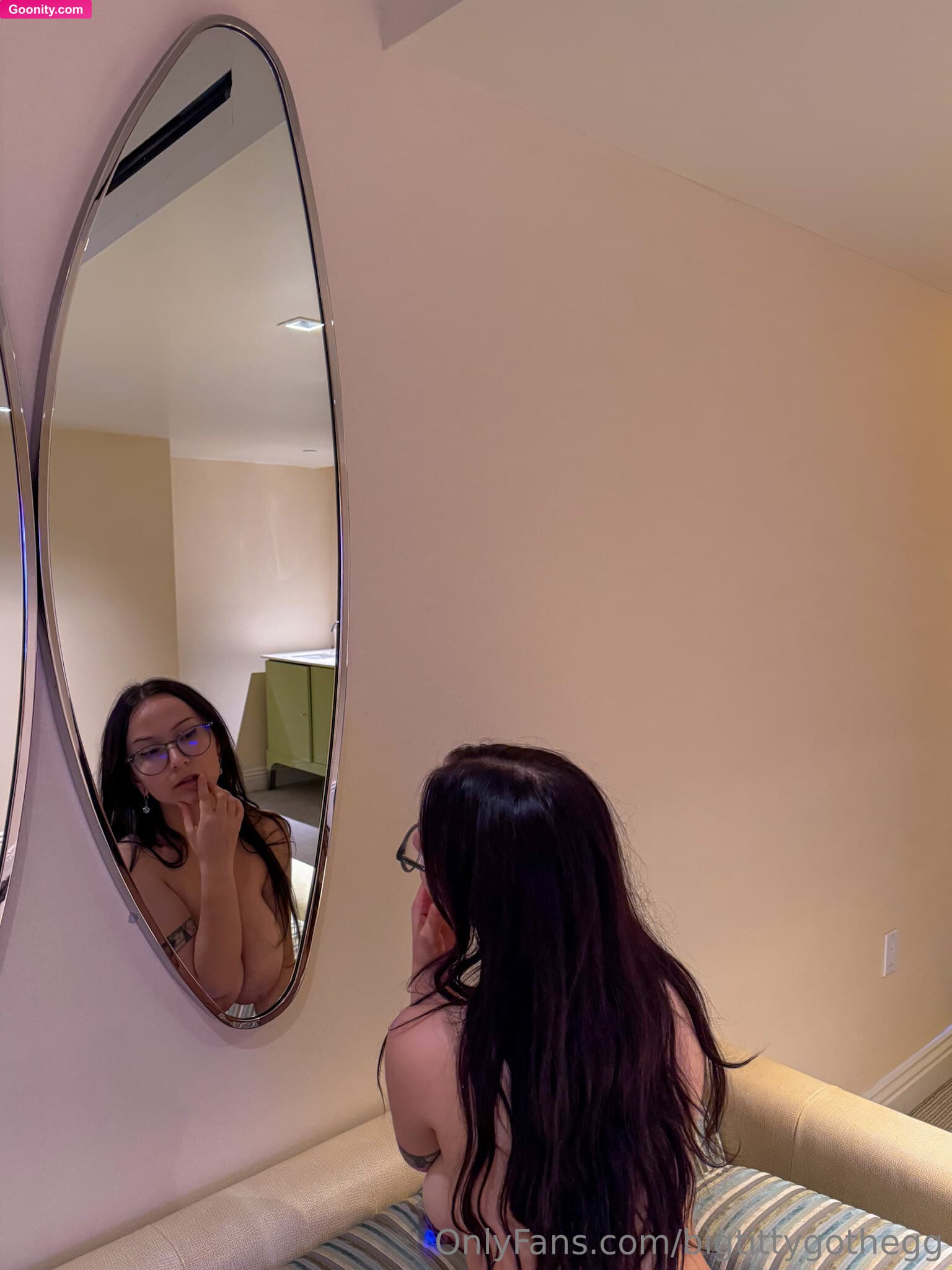 Big Titty Goth Egg on OnlyFans - mirror, mirror on the wall... who has the biggest dick of th..