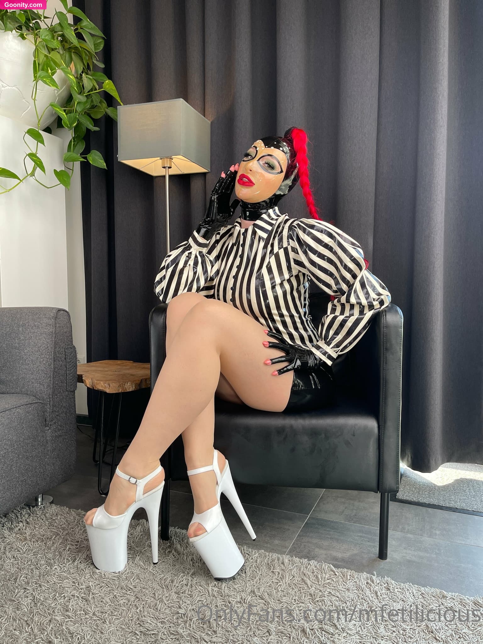 Miss Fetilicious on OnlyFans - Lounging around at Sauerland weekend in my stylish black and white latex.