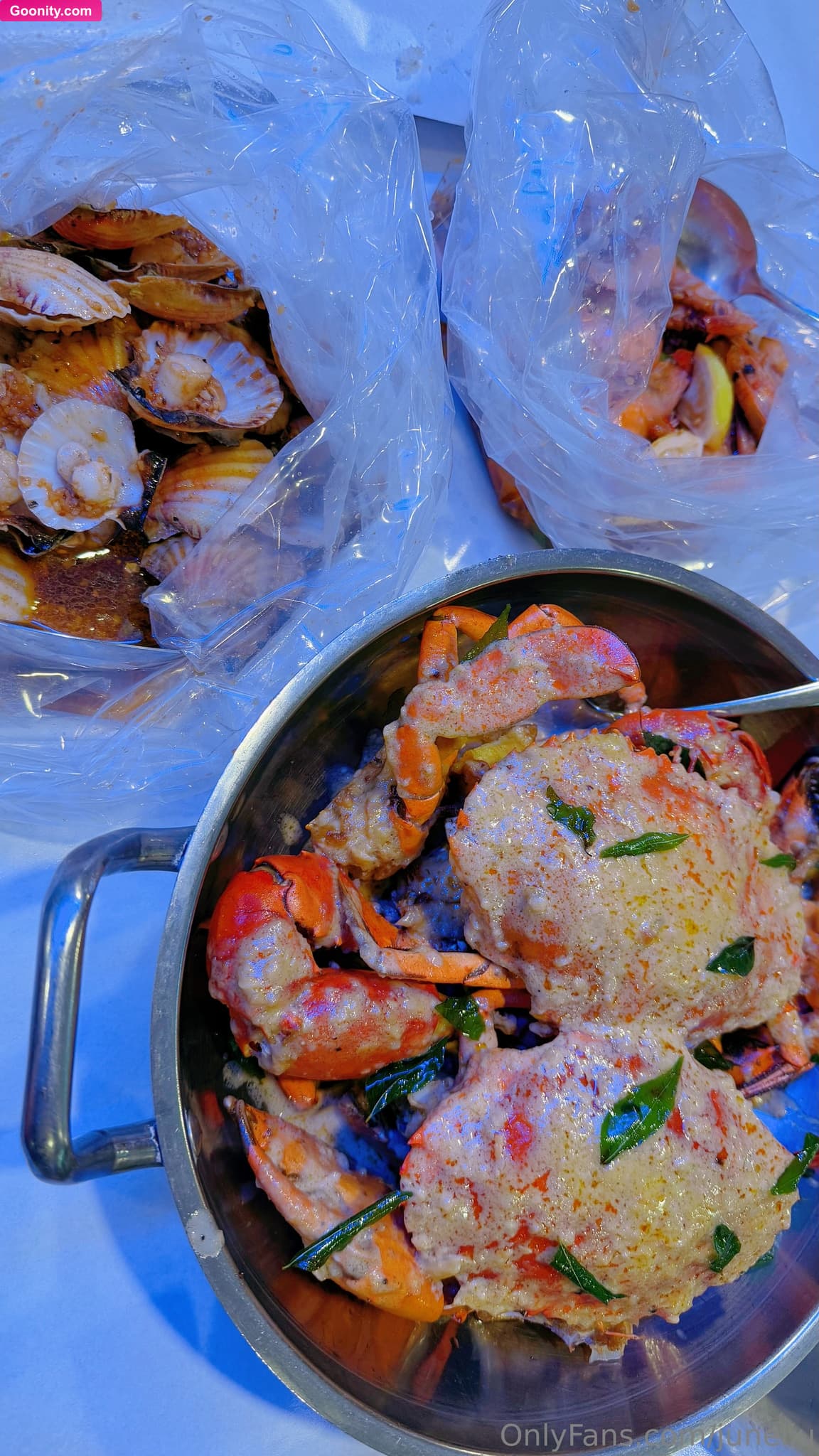 June Liu SpicyGum on OnlyFans - POV: You’re a crab and I’m about to eat you 🍽️