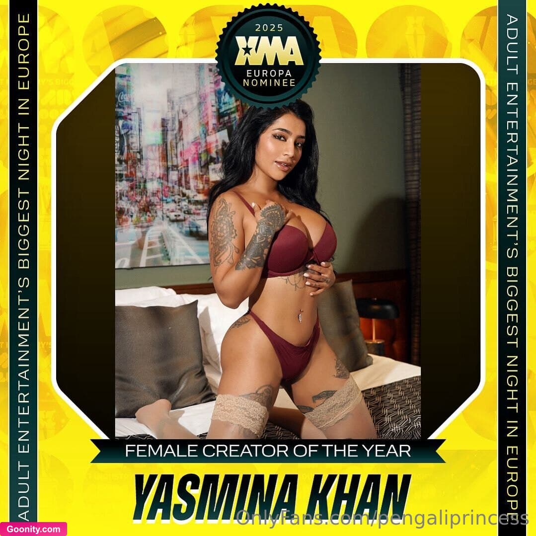 Yasmina Khan ð on OnlyFans - Iâve been nominated for âfemale creator of the year, for XBIZ 𥹠voting starts now!! https://www.xma.show/voting/XEA-2006.phpIf you love the work I produce then please vote for me ð thank you so much for the continuous support to my fans who get me to this position. This year Iâve worked super super hard creating the most crazy content of my life, I wouldnât be this motivated if it wasnât for the amazing support of my incredible fans ð¥¹ð