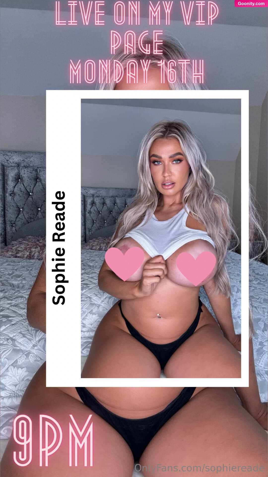 Sophie Reade VIP on OnlyFans - ⭐️⭐️LIVE⭐️⭐️ Join me tomorrow on my here LIVE at 9pm UK time!!! The more you tip the filthier ill get 😜