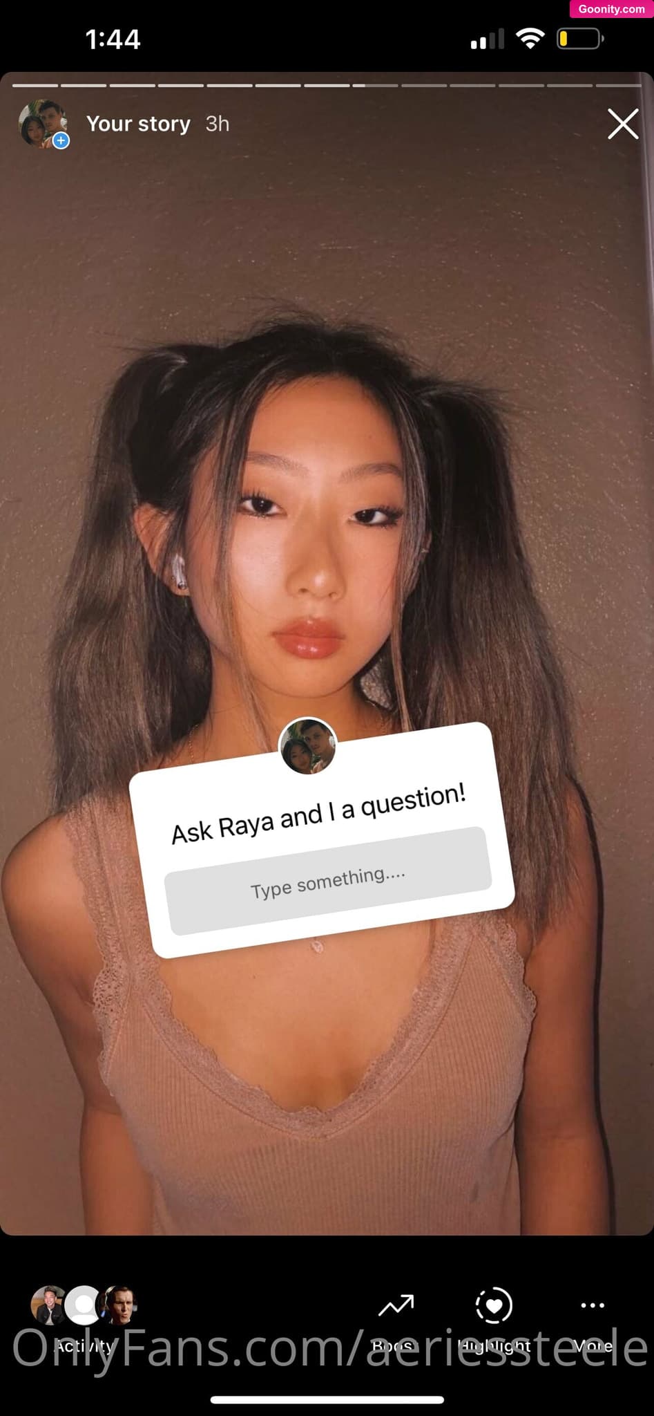 Aeries Steele on OnlyFans - Raya and I are doing a q&a on our instagram! Drop a question ❤️ More content coming soon!