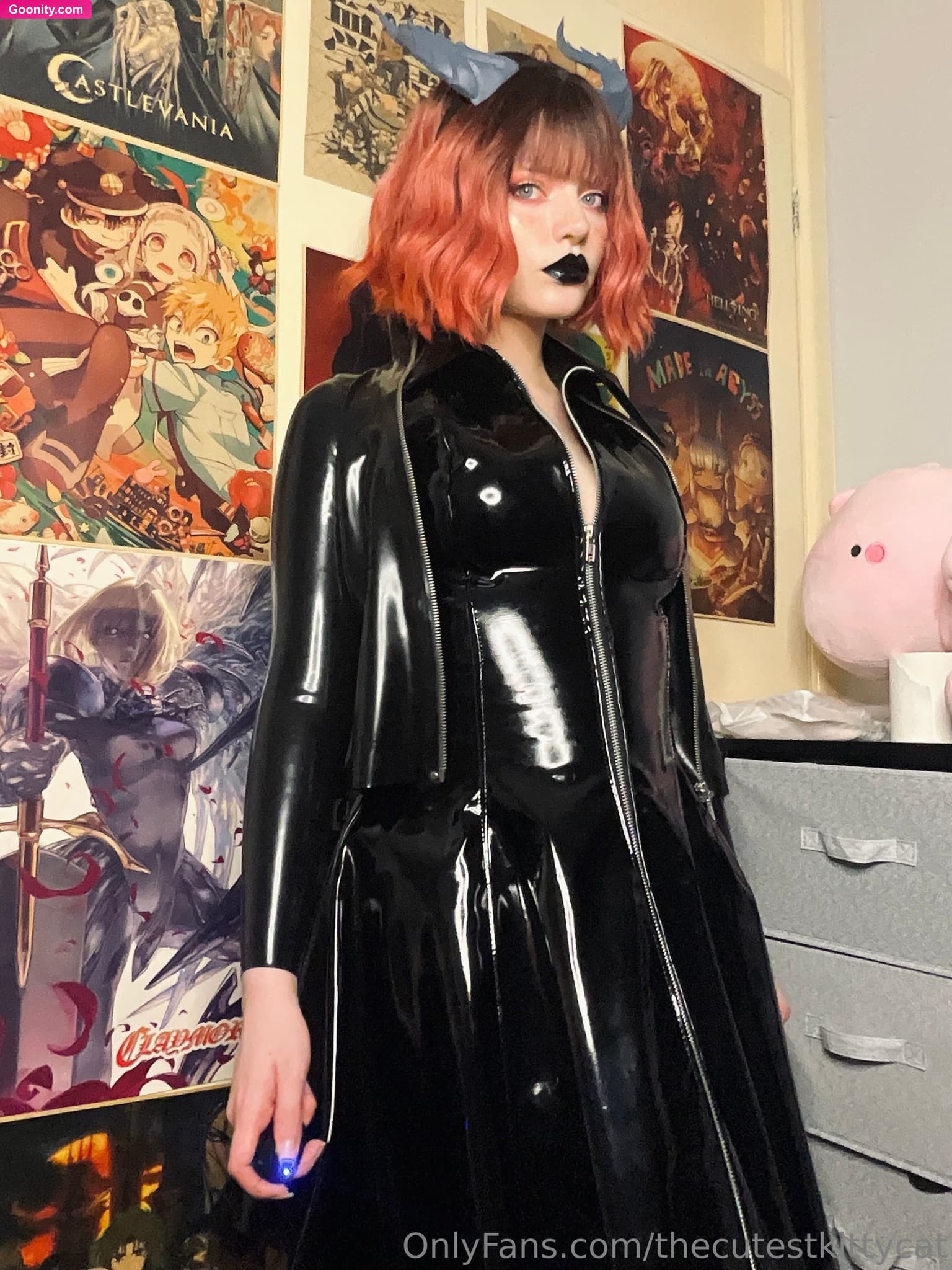 Misty silver on OnlyFans - Latex and PVC go so well together 🖤