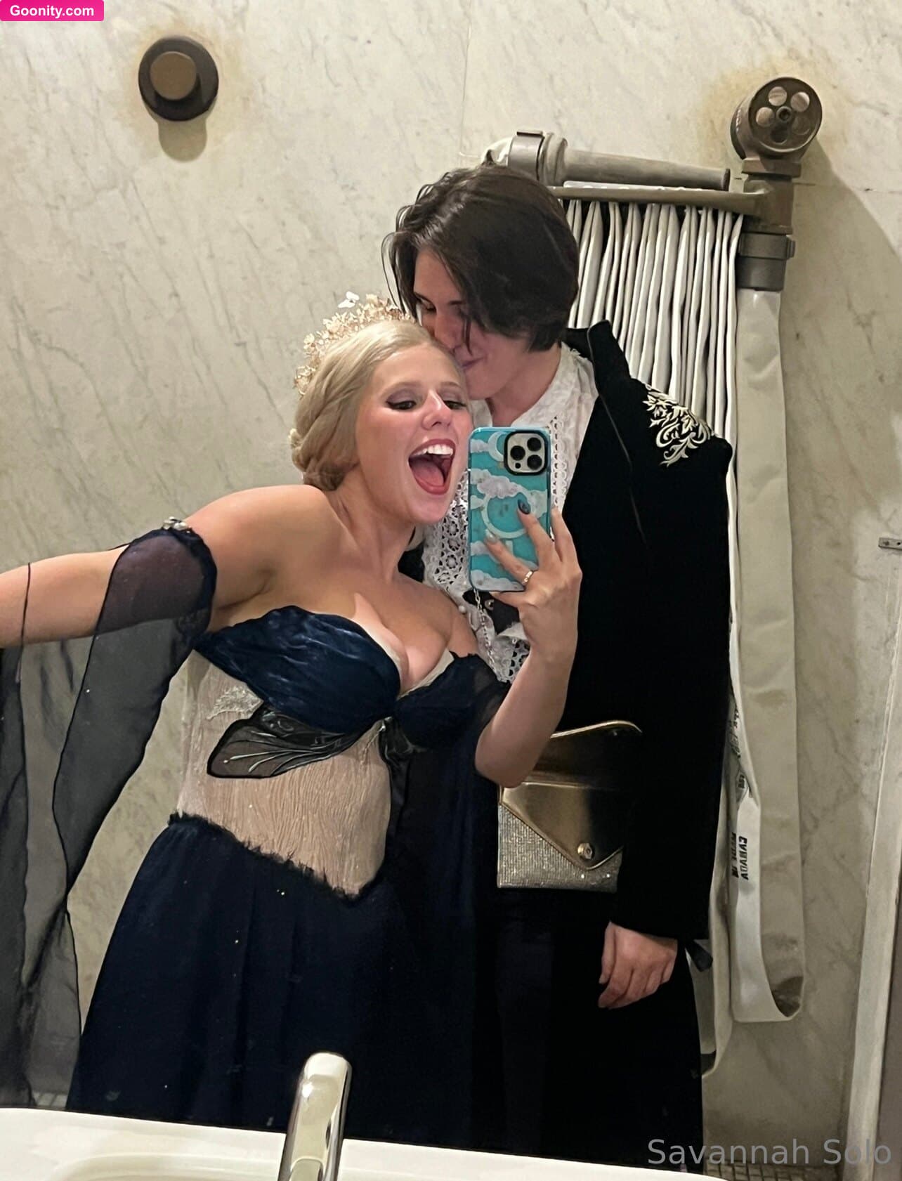 Savannah Solo on OnlyFans - I may or may not have a video of @purplehairedgf eating me out in the bathroom at the fairy ball while we were both kinda trashed 🥴