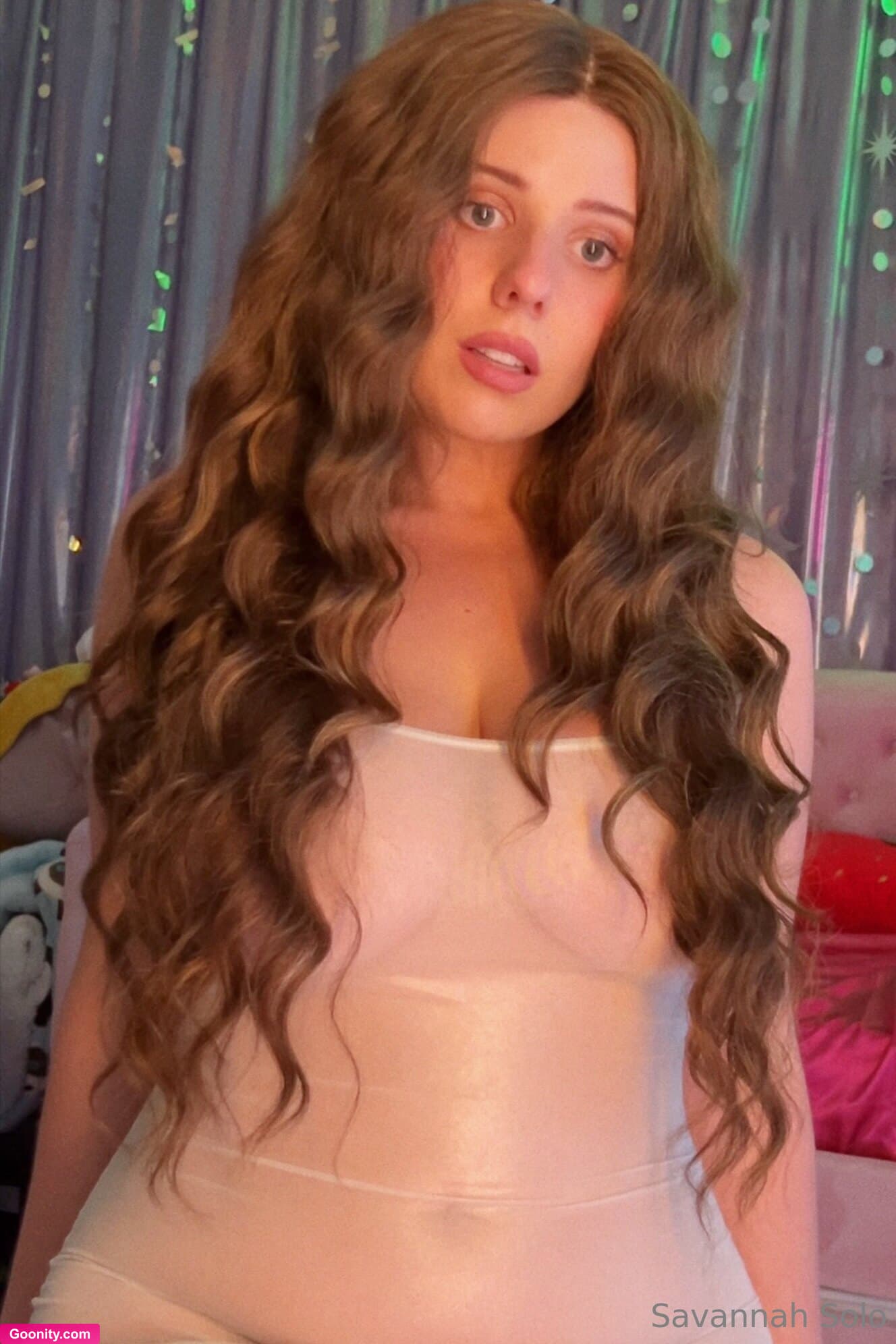 Savannah Solo on OnlyFans - I should have taken a video of me trying to position these naturals in this dress, my nipples were lookin like the eyes on the crazy emoji 🤪 😂