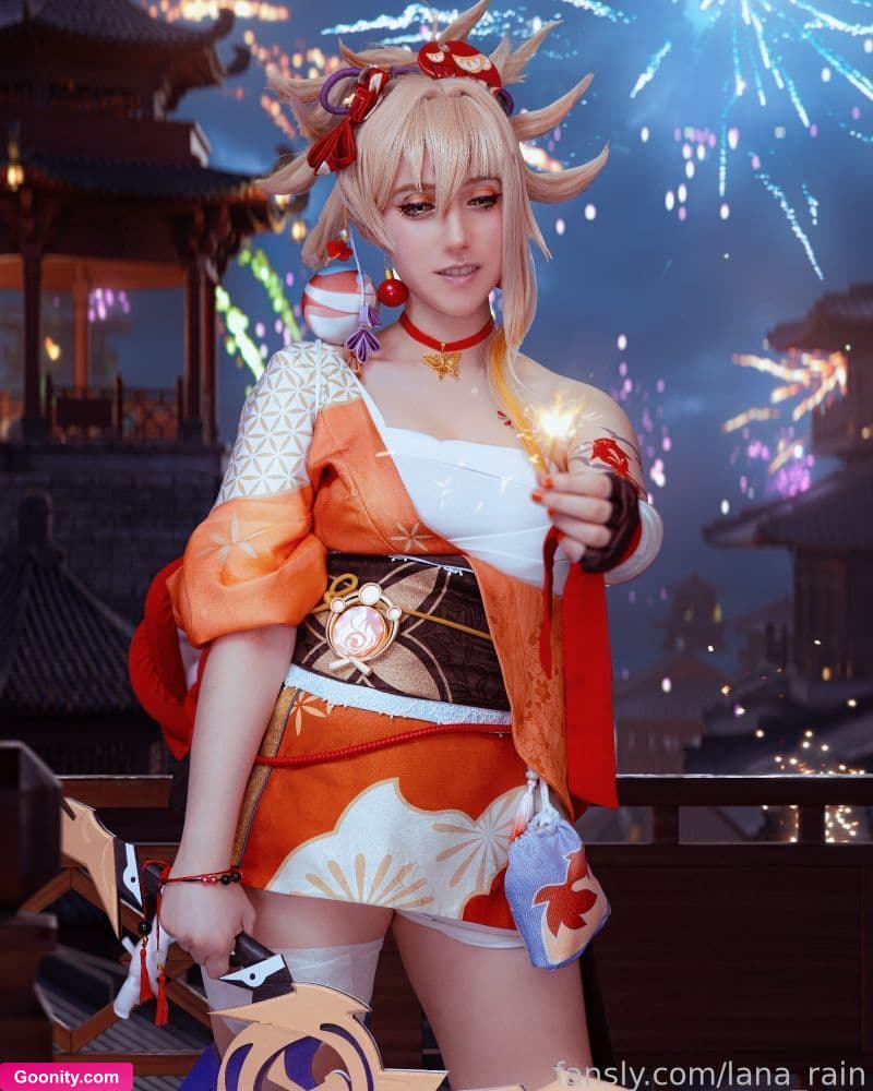 Lana Rain on OnlyFans - Day 1 of 100 posting my cosplay edits! Holding myself to it! Editor: @ricardo._.pedro This cosplay is of Yoimiya from Genshin Impact! #GenshinImpact #Cosplay #Cosplayer #Yoimiya #Videogame #FYP #LanaRain