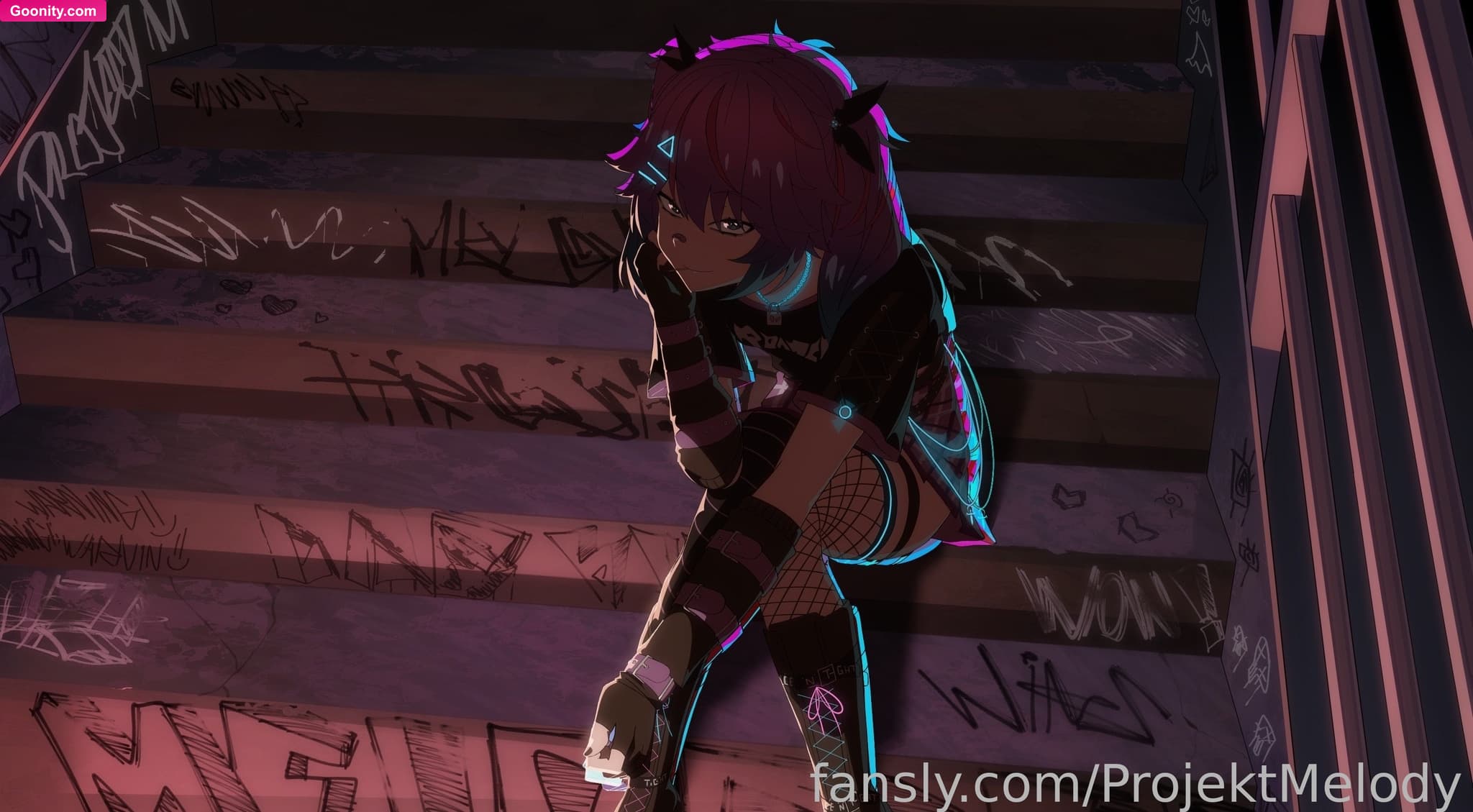 ProjektMelody on OnlyFans - Hard to sleep... excited for stream in a bit! O.o (See yall @ 7 pm ct for mall goth debut!)