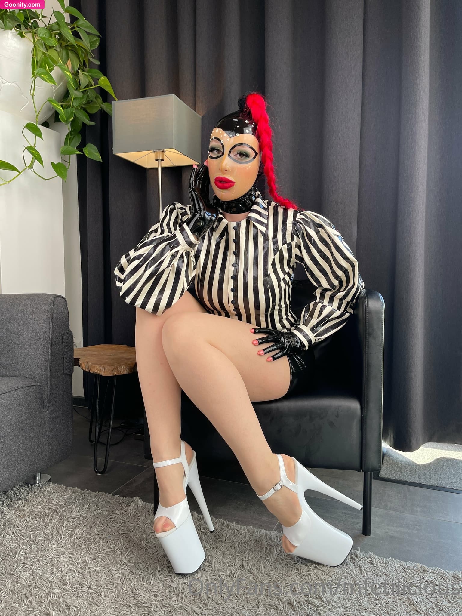Miss Fetilicious on OnlyFans - Lounging around at Sauerland weekend in my stylish black and white latex.