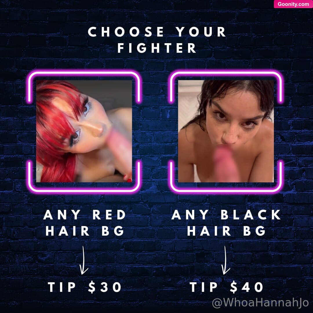 hannah jo! on OnlyFans - CHOOSE YOUR FAVORITE HANNAH JO ❤️🖤Tip to get your favorite o..