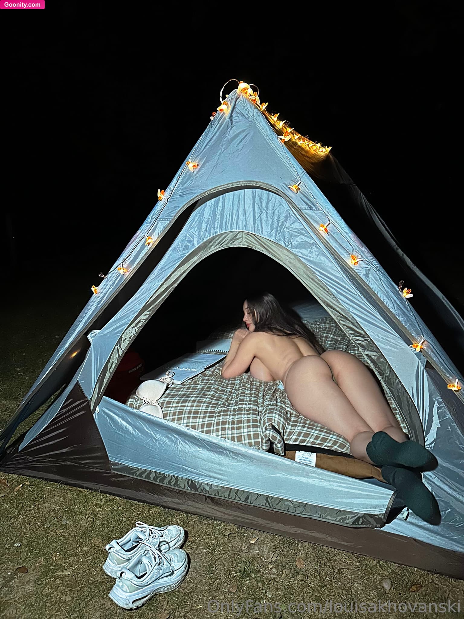 Louisa Khovanski on OnlyFans - Camping can be spooky but also extremely inviting, if you kn..