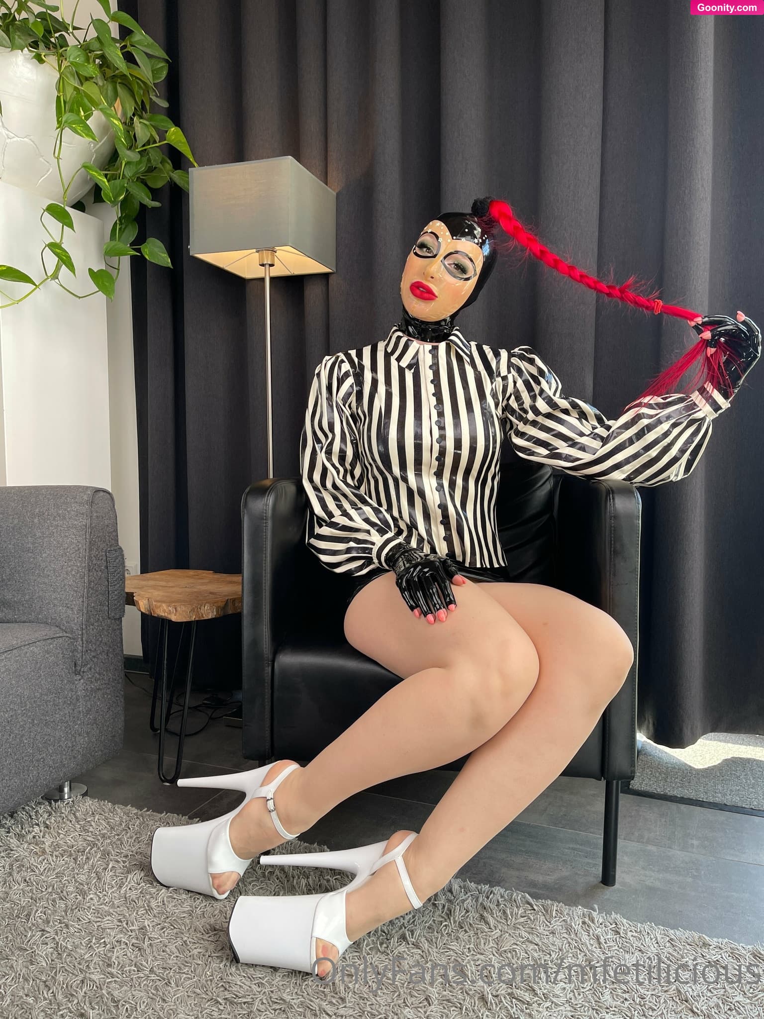 Miss Fetilicious on OnlyFans - Lounging around at Sauerland weekend in my stylish black and white latex.