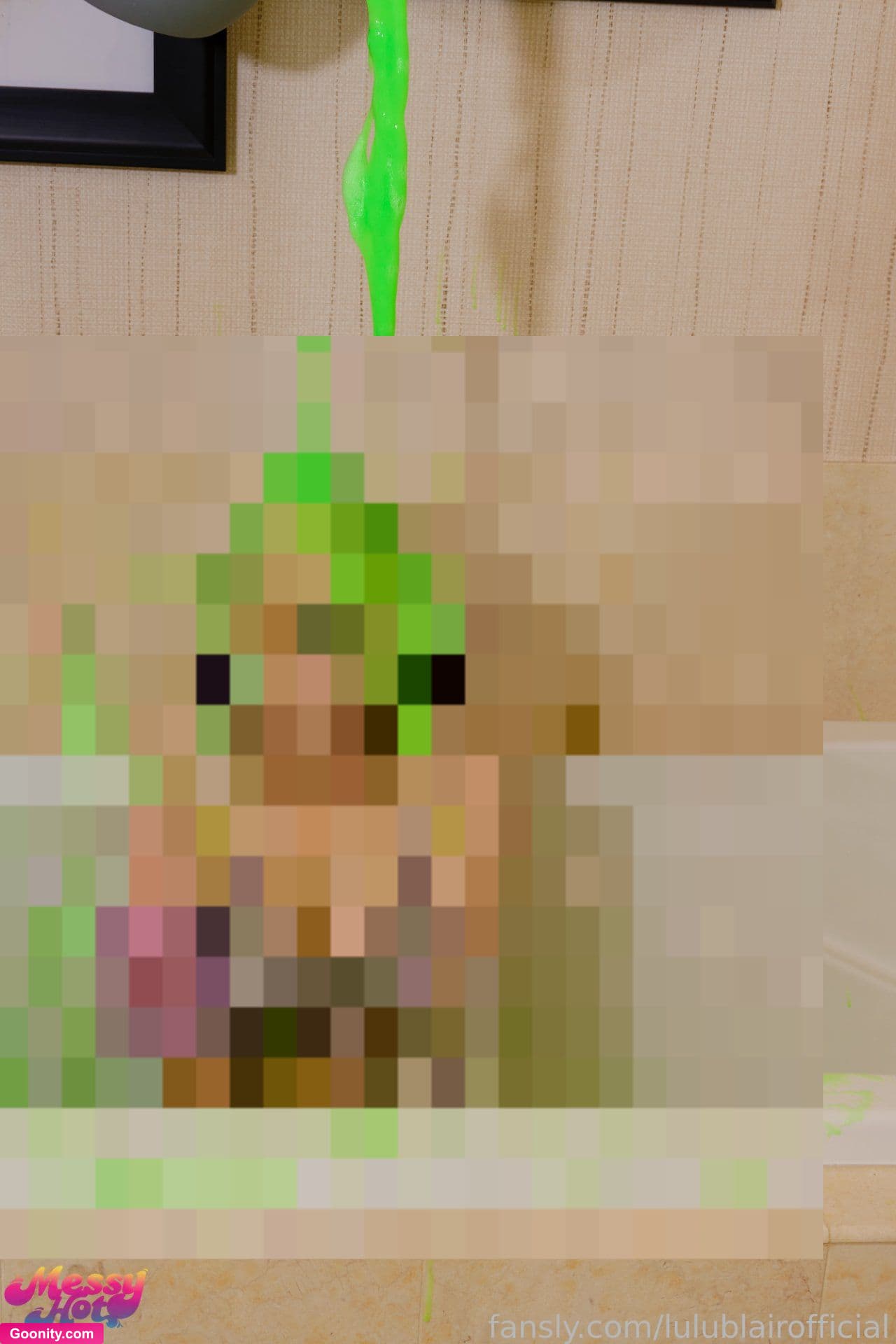 LuluBlairOfficial on OnlyFans - Never before released photoset! I start off dressed and ready, I get absolutely drenched in warm, gooey green slime, letting it drip and cling to every curve as I slowly slip out of my clothes. The slime felt so incredible that I couldn’t resist getting my hands all messy with it! Then, the lights dim, and blacklights flicker on, making every drop glow as I stretch out and show off my soles in the eerie, neon light. I slide a can inside, adding to the wild vibe, before being coated in a whole ne