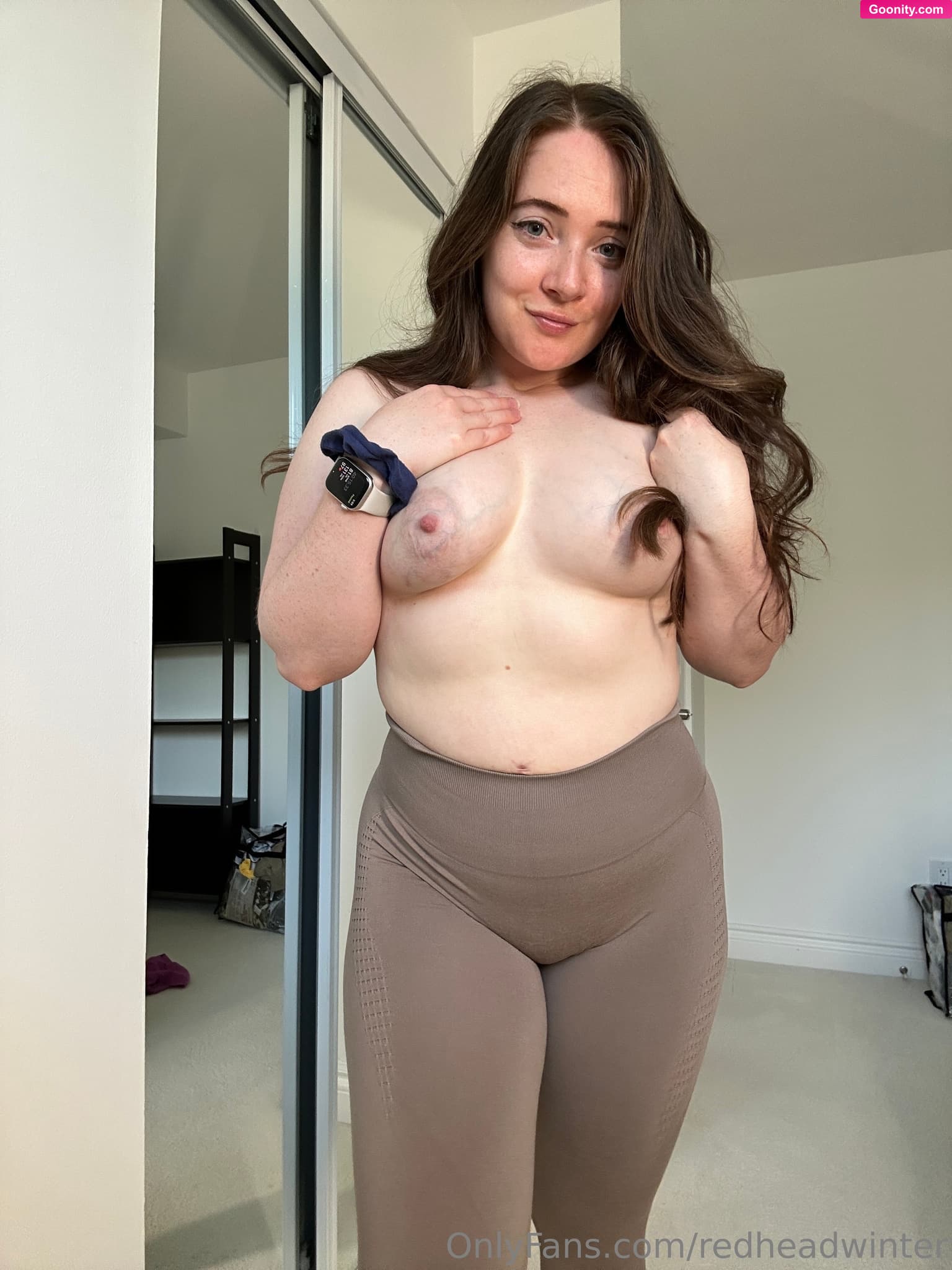 Redheadwinter on OnlyFans - I love making my cute little nips nice and hard for you! 💕