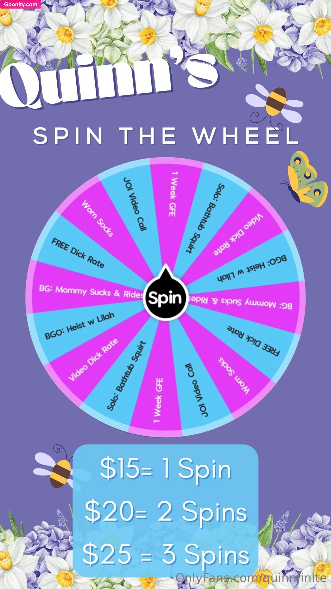 Quinn Finite on OnlyFans - MARCH SPIN THE WHEELHEY FREAK! YEAH YOU!!!!! its gettin clos..