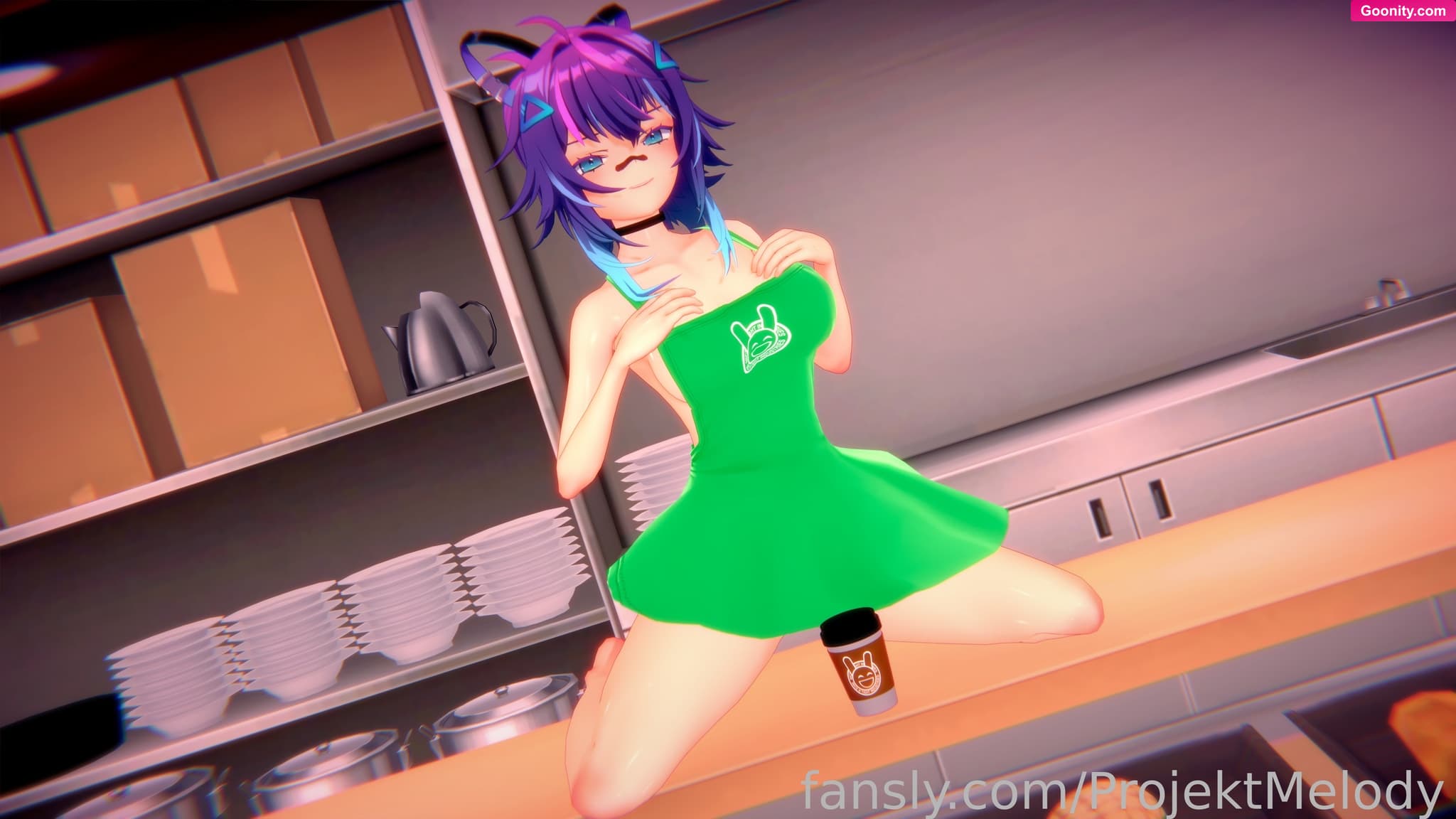 ProjektMelody on OnlyFans - pov: i'm ur barista and i think you need a lil milkies with your coffee :3
