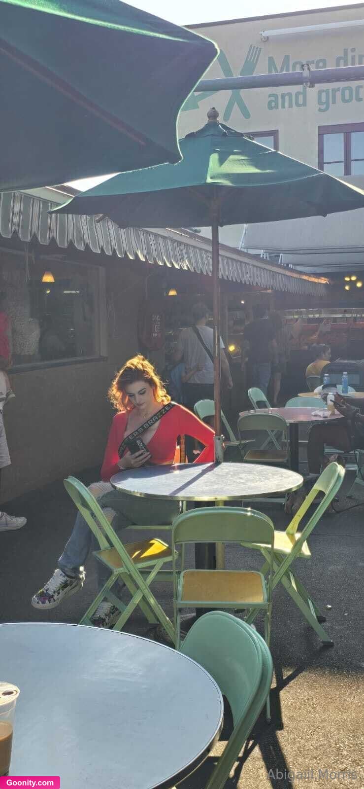 Abigaiil Morris on OnlyFans - I didn't see you watching me from across the patio, are you gonna make a move?