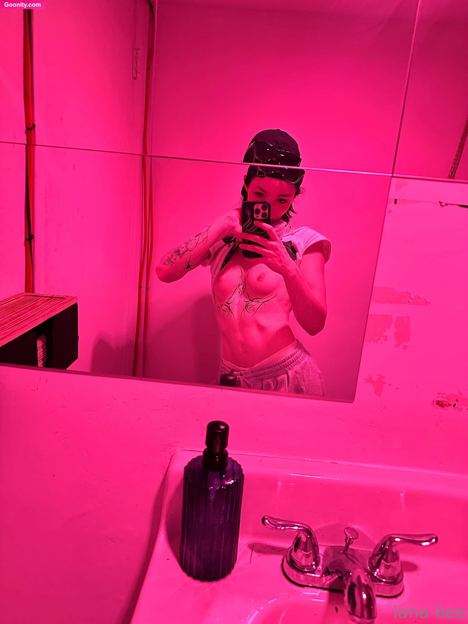Lana Bee on OnlyFans - Sneaky titty pics on set lol