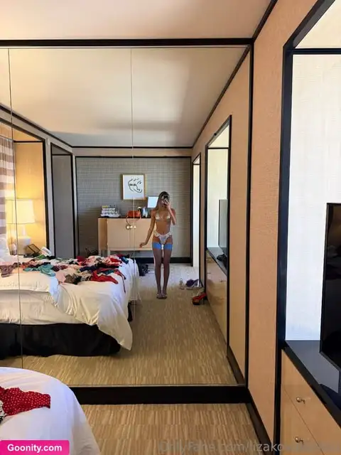 Liza Kovalenko Your Wildest Desire Mirror Selfie In White Lingerie Nude OnlyFans Photo