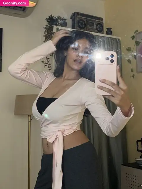 Subhashree Sahu Bouncing Her Tits In Pink Top Nude OnlyFans Photo