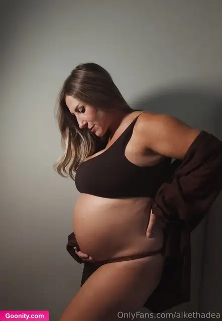Alkethadea Bare Belly Posing In Brown Lingerie Nude OnlyFans Photo