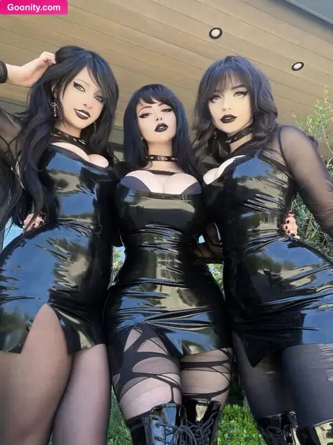 pinkchyu Squeezing Her Tits In Latex Dresses Nude OnlyFans Photo