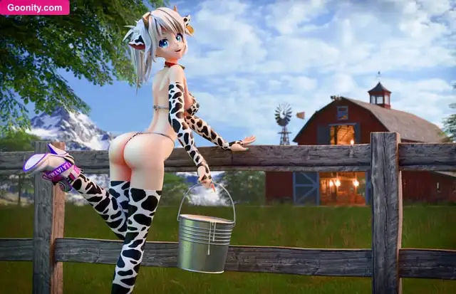 ProjektMelody Curvy Ass In Cow Cosplay Nude Fansly Photo